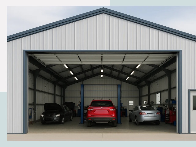 Ангары из сэндвич панелей от 613 руб. в Краснокаменск