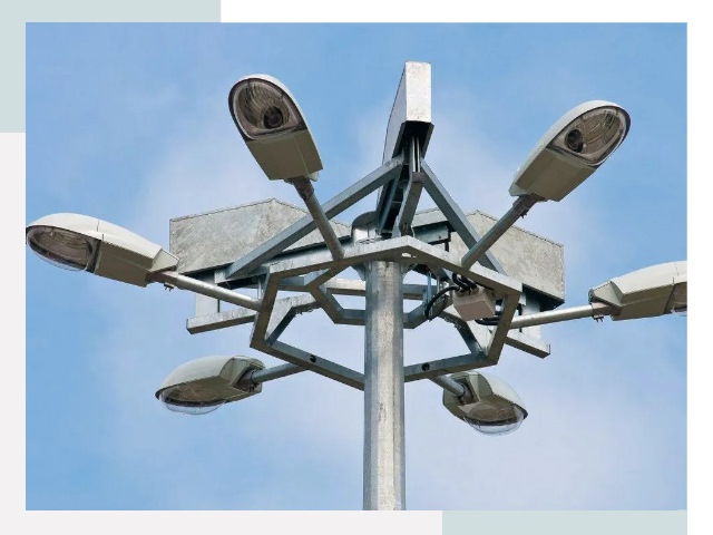 Монтаж осветительных мачт в Краснокаменске