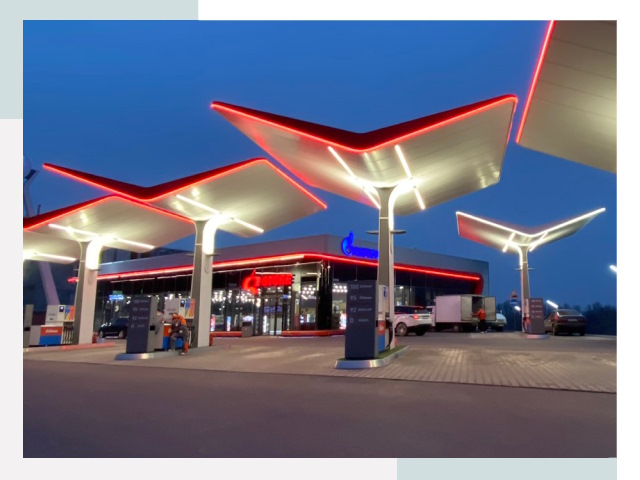 Навесы для АЗС в Краснокаменске