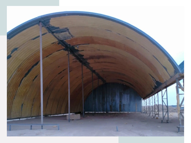 Реконструкция ангаров в Краснокаменске